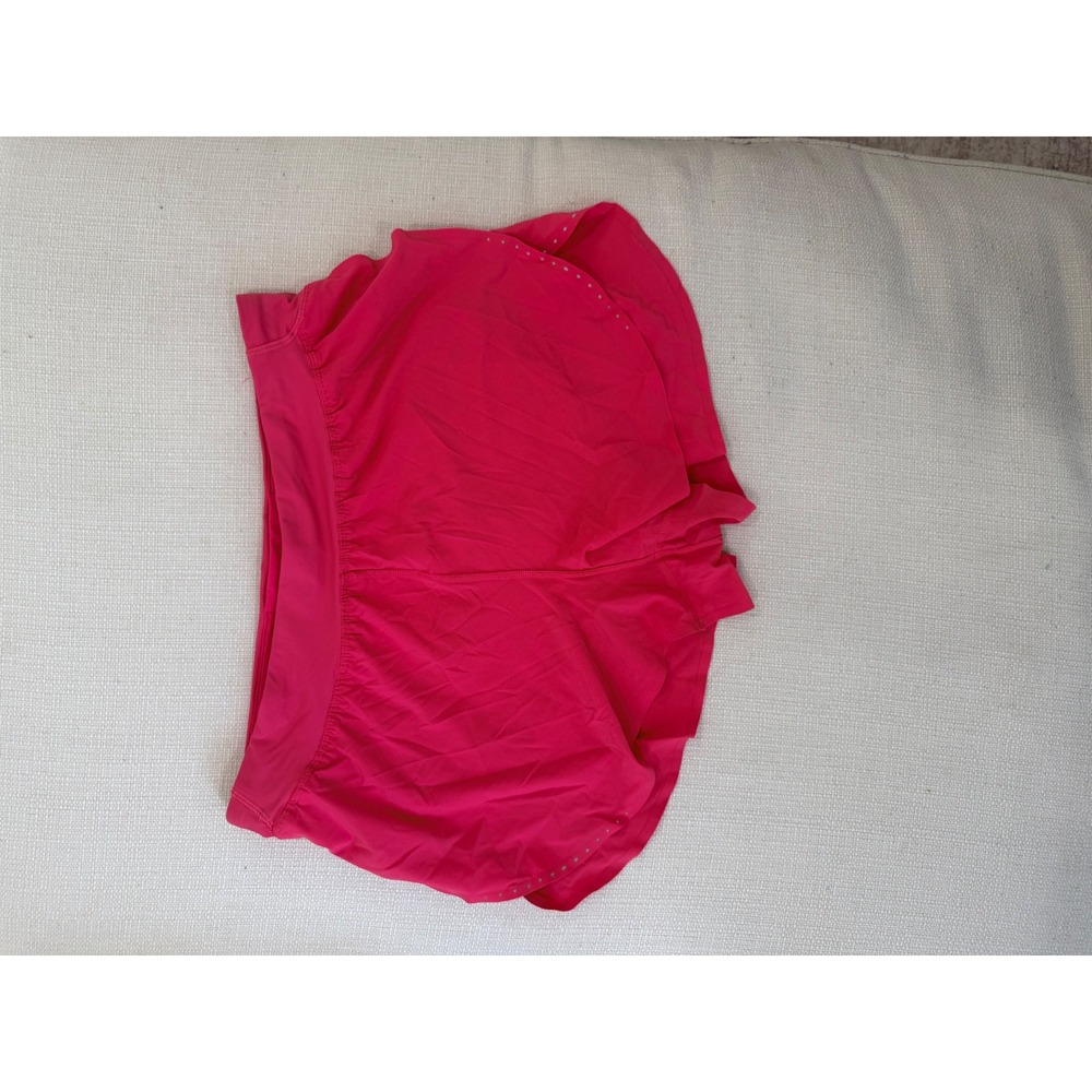 Lululemon Speed Up Shorts Womens 12 Pink Running Athletic Excellent